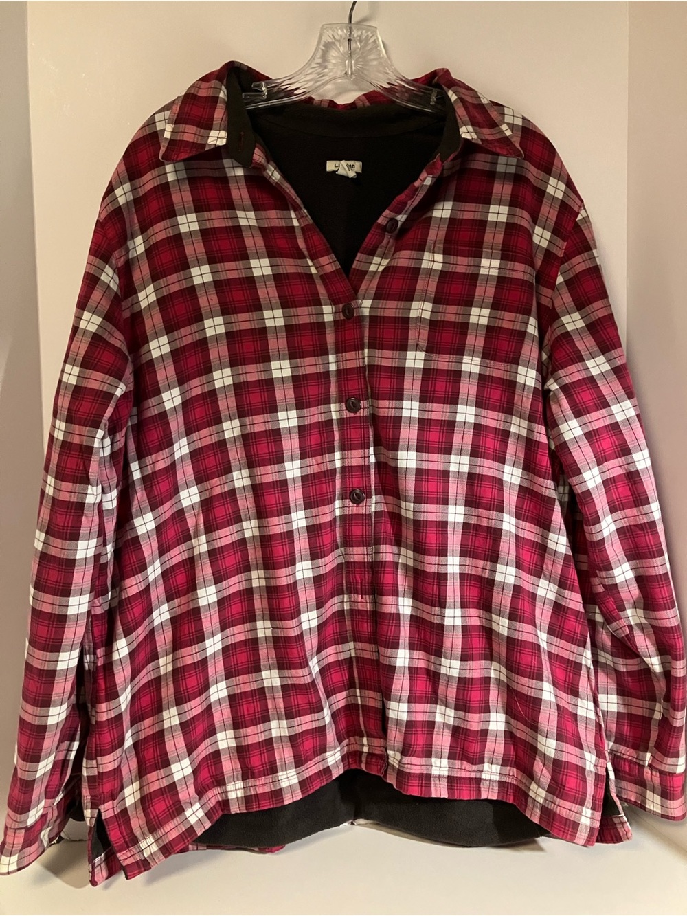 L.L. Bean Red Plaid Utility Jacket